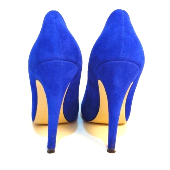 Guess by Marciano Heels Cobalt Blue Suede Shoes Leather True Blue Pumps … - Picture 7 of 13